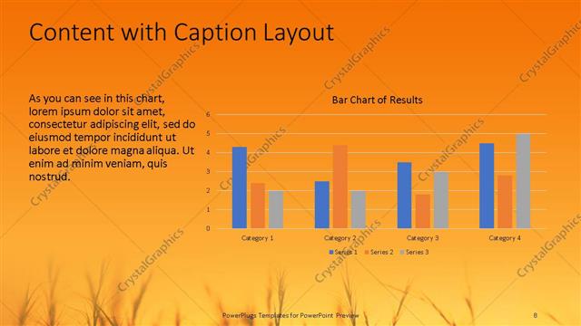 Content with Caption presentation slide layout