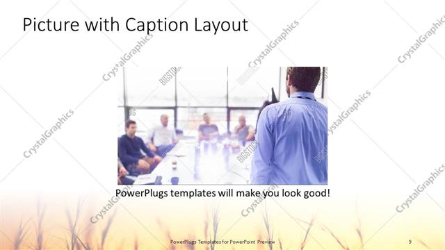 Picture with Caption presentation slide layout