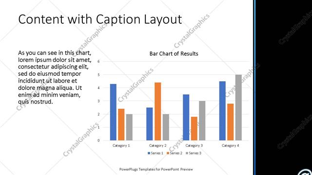 Content with Caption presentation slide layout