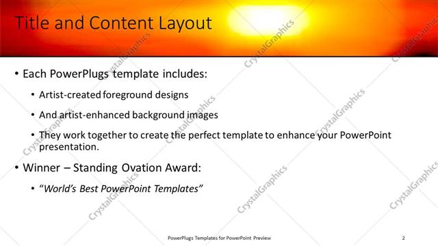 Title and Content presentation slide layout