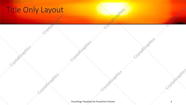 Title Only presentation slide layout