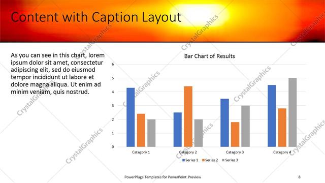 Content with Caption presentation slide layout