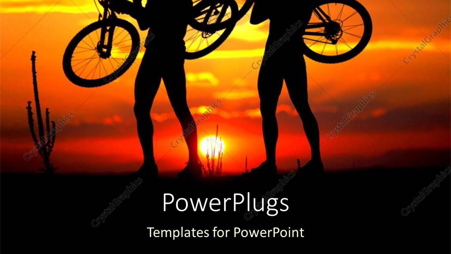 Featuring a Beautiful Representation of Friends Holding their Bicycles in the Air