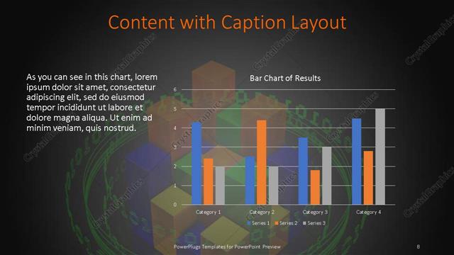 Content with Caption presentation slide layout