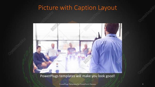 Picture with Caption presentation slide layout