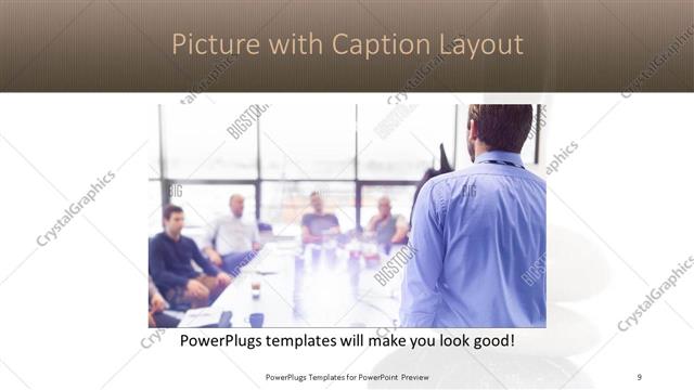 Picture with Caption presentation slide layout
