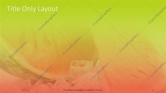 Title Only presentation slide layout