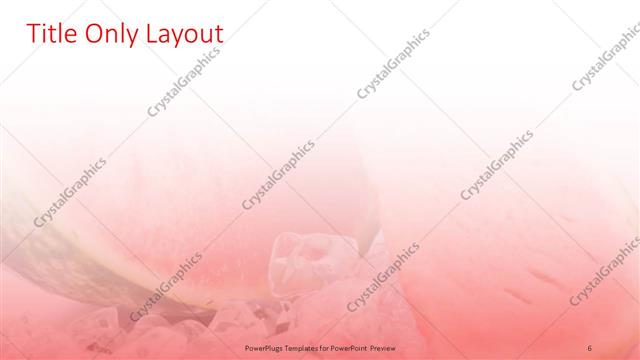 Title Only presentation slide layout