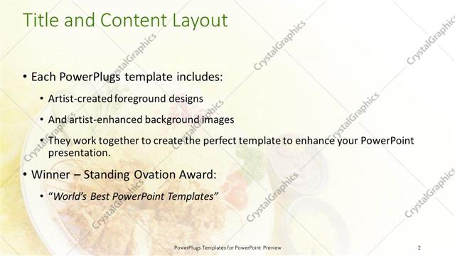 Title and Content presentation slide layout