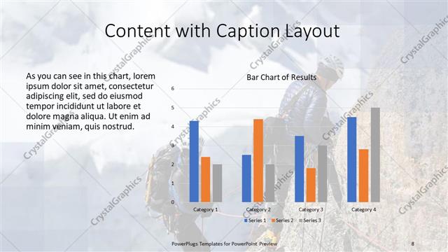 Content with Caption presentation slide layout