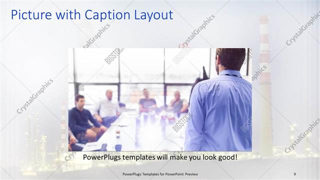 Picture with Caption presentation slide layout