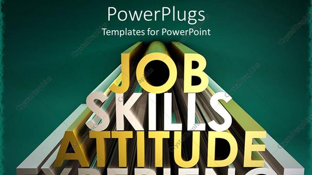  Presentation with important - A beautiful representation of words including things important for job