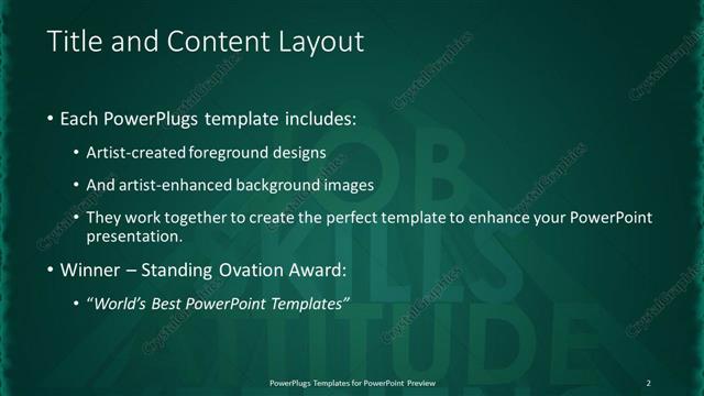 Title and Content presentation slide layout