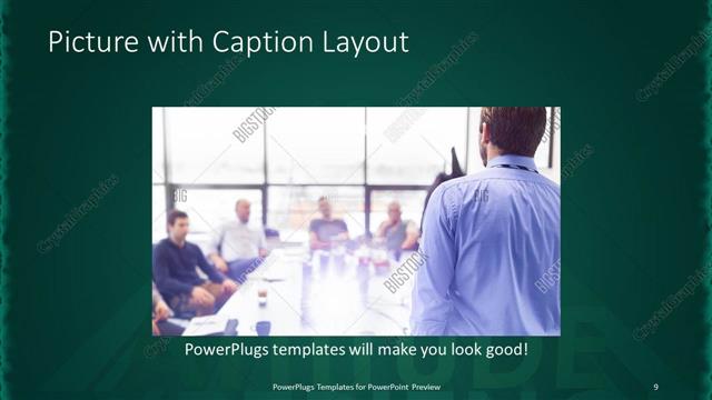 Picture with Caption presentation slide layout