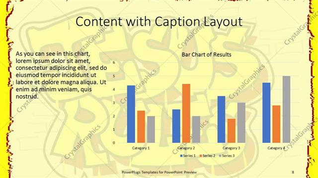 Content with Caption presentation slide layout