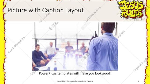 Picture with Caption presentation slide layout