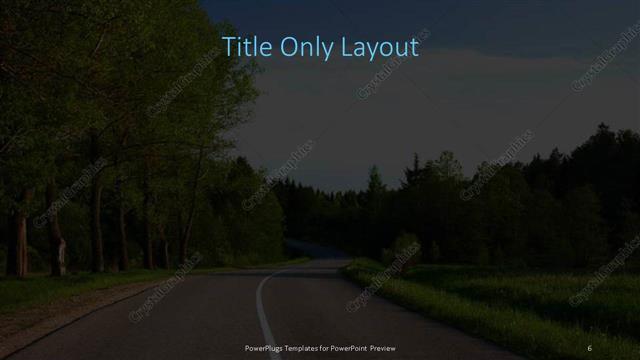 Title Only presentation slide layout