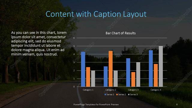 Content with Caption presentation slide layout