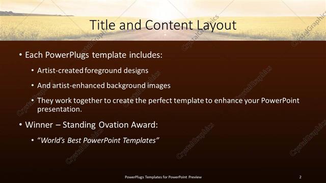 Title and Content presentation slide layout