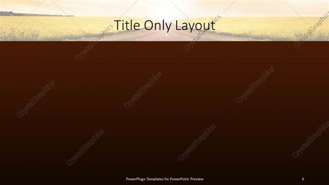 Title Only presentation slide layout