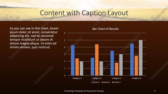 Content with Caption presentation slide layout