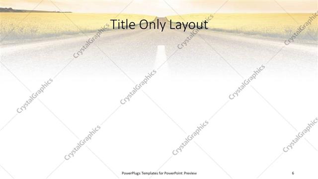 Title Only presentation slide layout