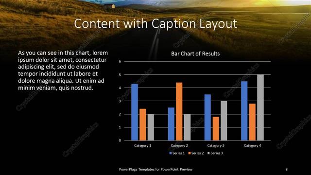 Content with Caption presentation slide layout