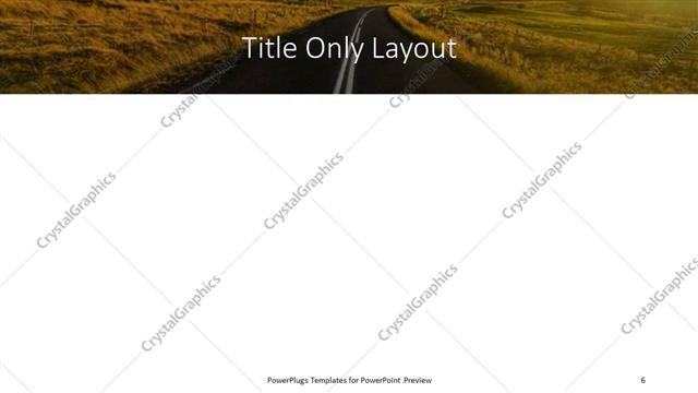 Title Only presentation slide layout