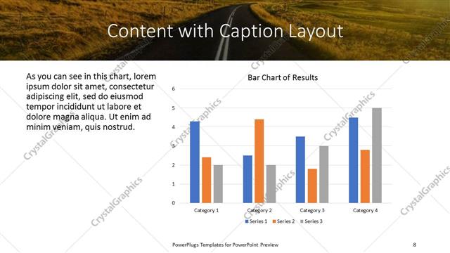 Content with Caption presentation slide layout