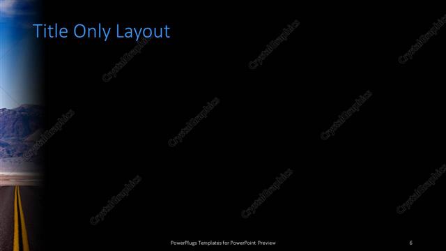 Title Only presentation slide layout