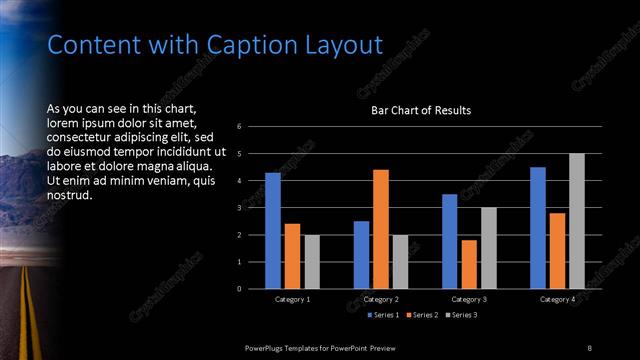 Content with Caption presentation slide layout