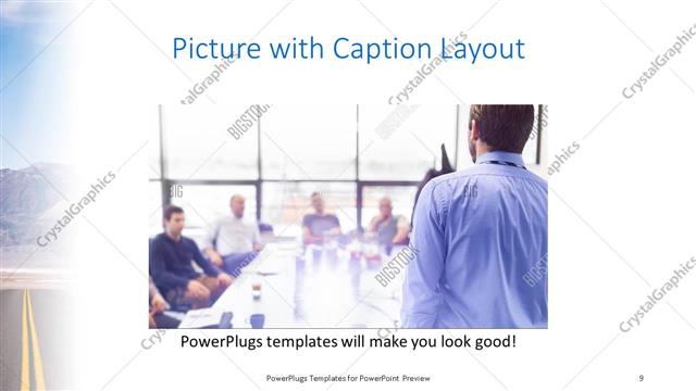 Picture with Caption presentation slide layout