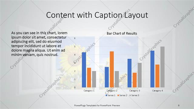 Content with Caption presentation slide layout