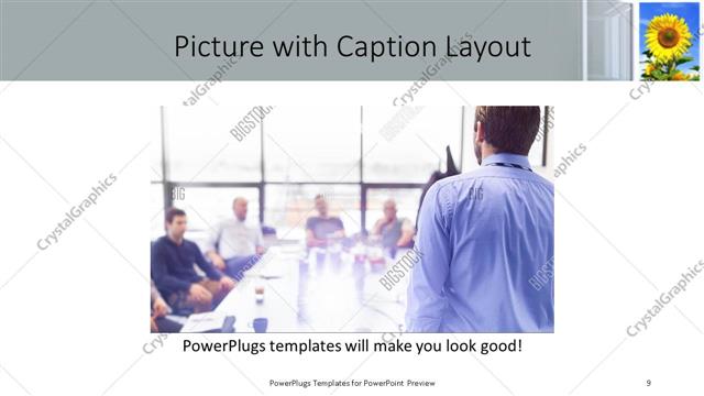 Picture with Caption presentation slide layout