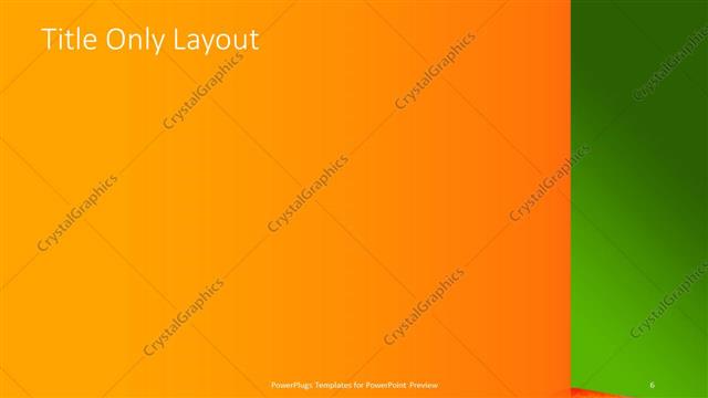 Title Only presentation slide layout