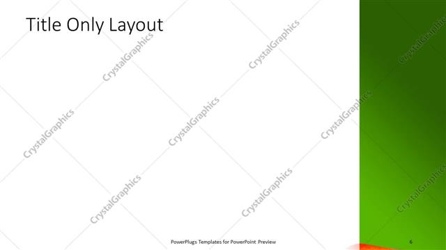 Title Only presentation slide layout