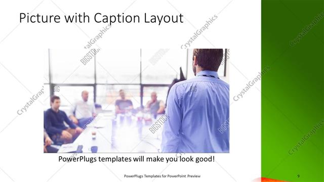 Picture with Caption presentation slide layout