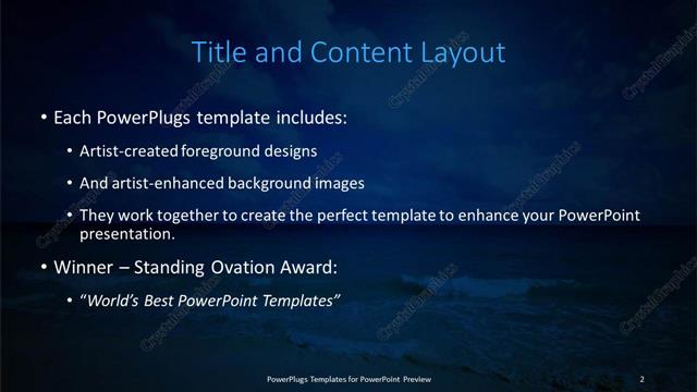 Title and Content presentation slide layout