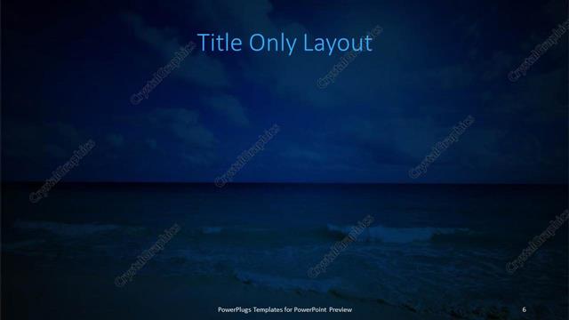 Title Only presentation slide layout