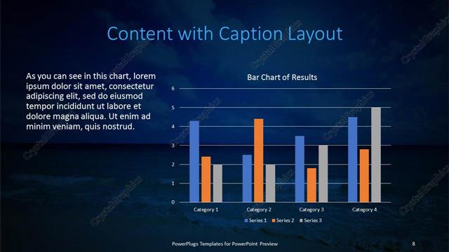 Content with Caption presentation slide layout