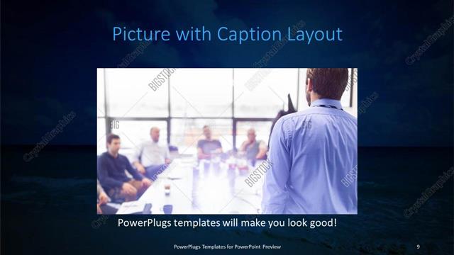 Picture with Caption presentation slide layout