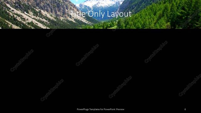 Title Only presentation slide layout