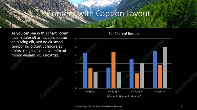 Content with Caption presentation slide layout