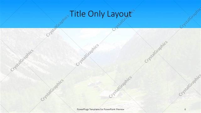Title Only presentation slide layout