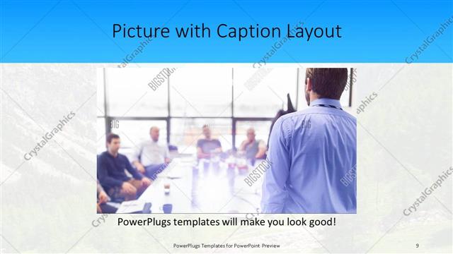 Picture with Caption presentation slide layout