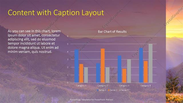 Content with Caption presentation slide layout