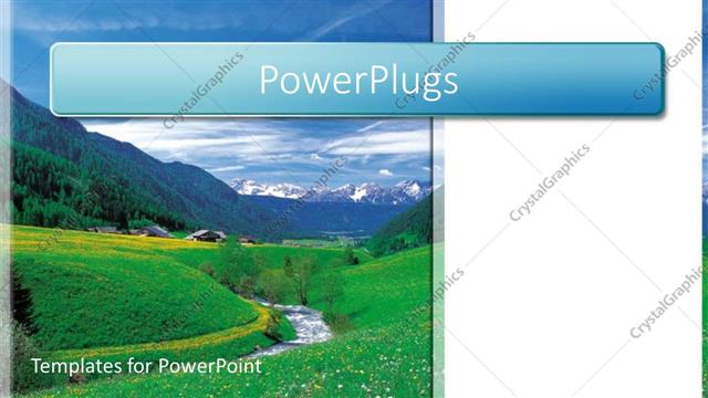  Presentation with scenery - A beautiful scenery with greenery and mountains