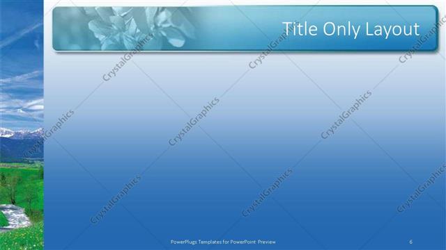 Title Only presentation slide layout