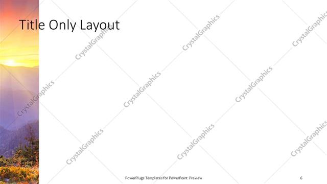 Title Only presentation slide layout