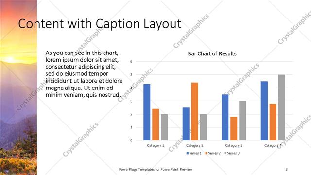 Content with Caption presentation slide layout